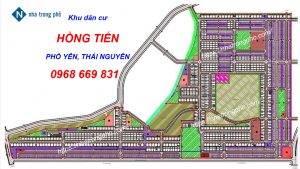 Khu đấu giá Hồng Tiến, Khu dân cư Hồng Tiến, thị xã Phổ Yên, tỉnh Thái Nguyên