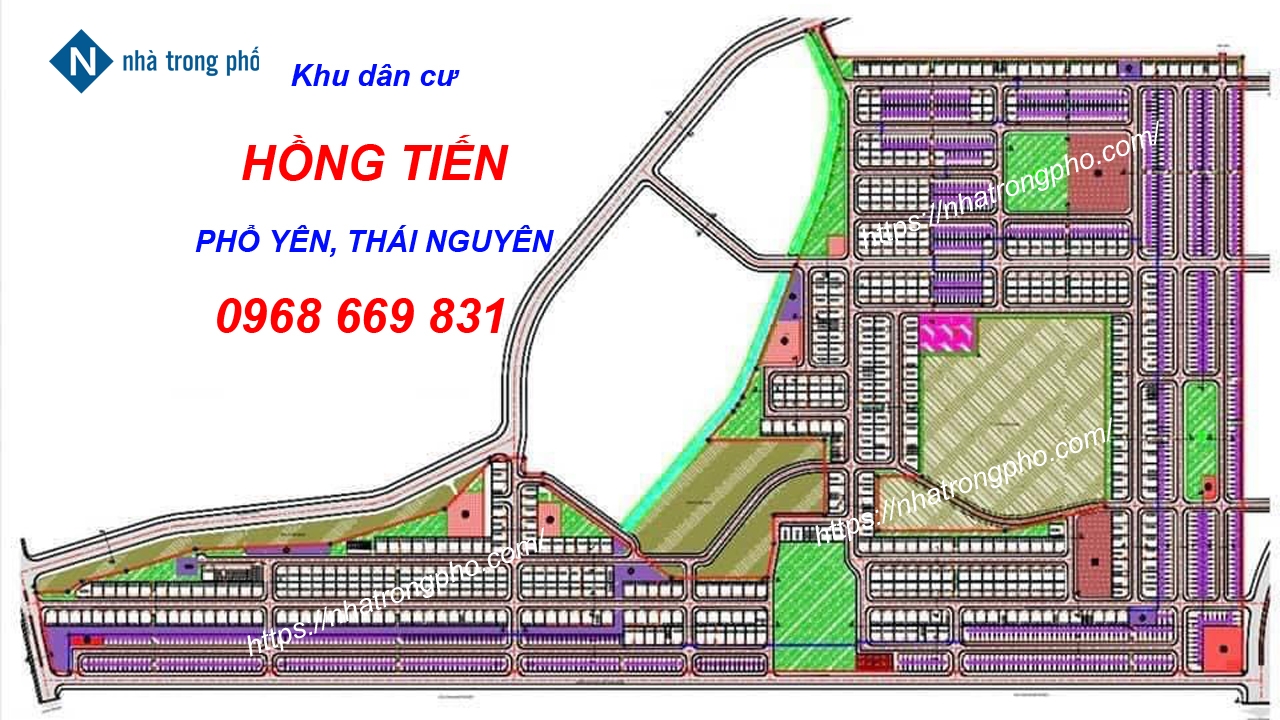 Khu đấu giá Hồng Tiến, Khu dân cư Hồng Tiến, thị xã Phổ Yên, tỉnh Thái Nguyên